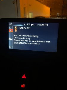 Fanedit Warning engine fan warning on idrive | BMWLand